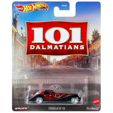 Brand New Mattel Hot Wheels Premium 101 Dalmatians Cruella De Vil